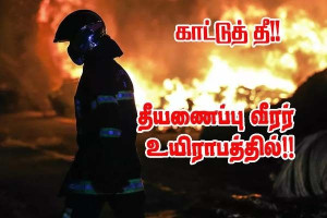 தீயணைப்பு வீரரும் ஒருநபரும் உயிராபத்தில்!!