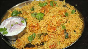 இறால் பிரியாணி..